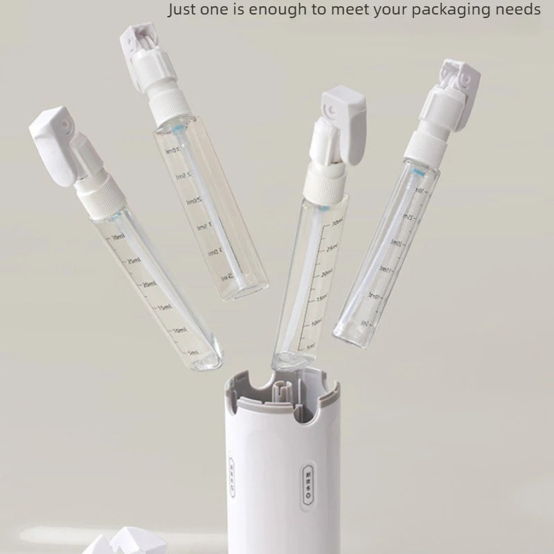 4-in-1 Travel Bottles for Personal Care Non-Metal Soap Dispensers Leakproof with Secure Caps for Shampoo Lotion Perfume